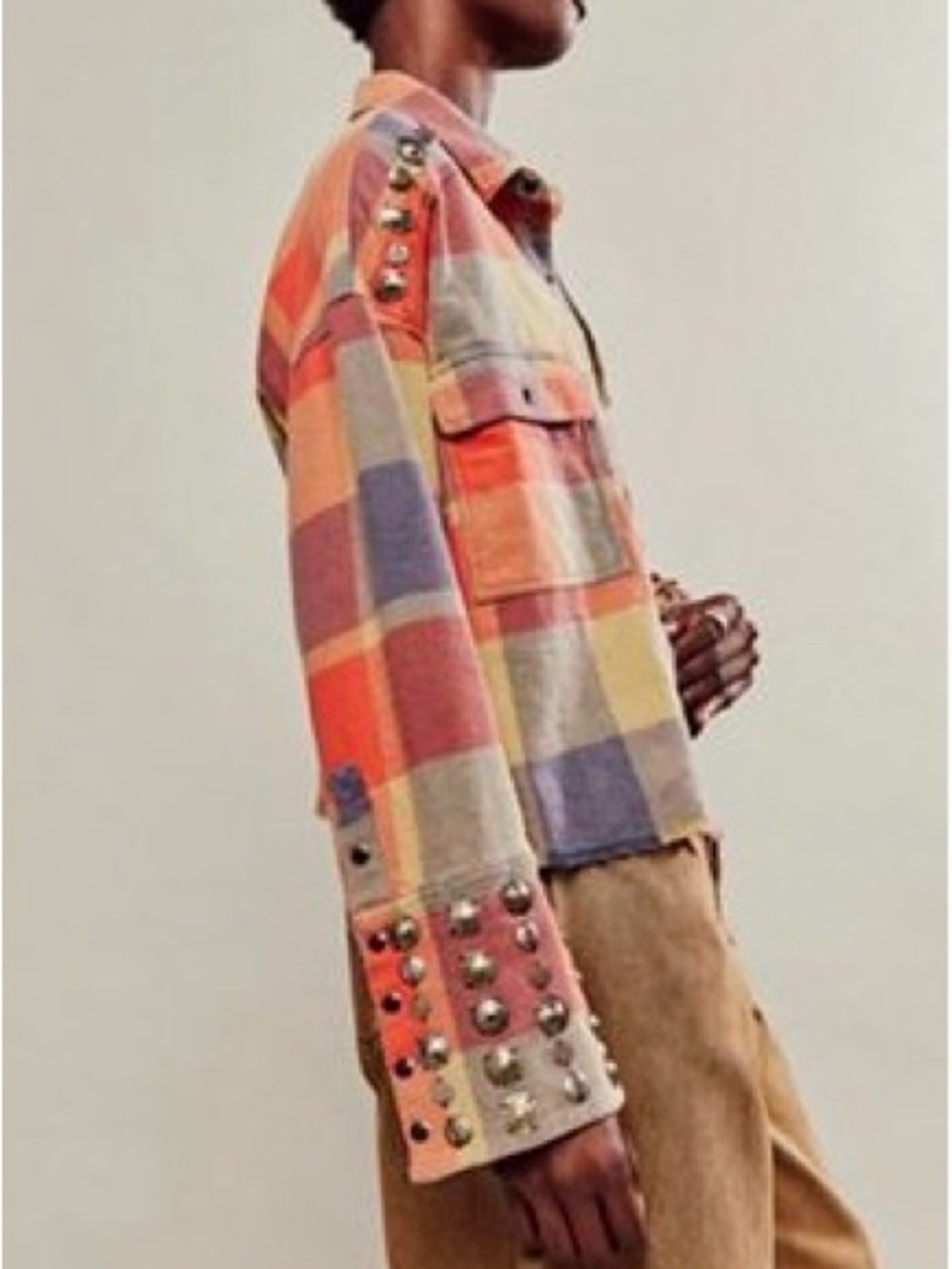 Free People Austin Plaid Buttondown, XS